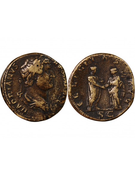 HADRIEN - SESTERCE 136 / 138 ROME