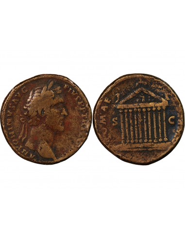 ANTONIN LE PIEUX - SESTERCE 140 / 144 ROME