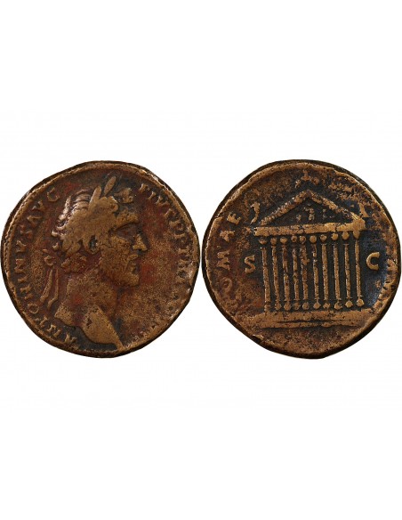 ANTONIN LE PIEUX - SESTERCE 140 / 144 ROME