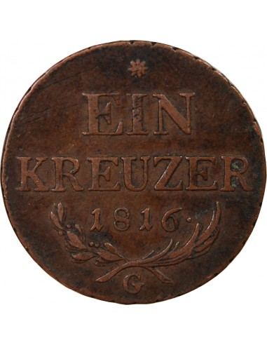 AUTRICHE, FRANÇOIS Ier - KREUZER 1816 G BAIA MARE