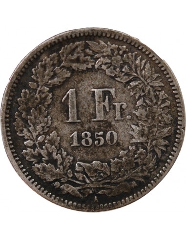 SUISSE - 1 FRANC ARGENT 1850