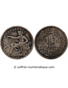 SUISSE - 1 FRANC ARGENT 1850