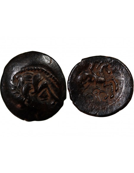 PICTONS, REGION DE POITIERS - DRACHME AU CAVALIER AILÉ