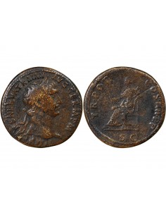 TRAJAN - SESTERCE 101/102 ROME 2