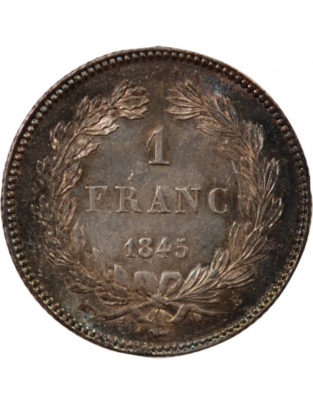 LOUIS PHILIPPE﻿ - 1 FRANC ARGENT 1845 B ROUEN
