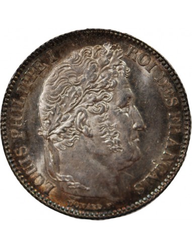LOUIS PHILIPPE﻿ - 1 FRANC ARGENT 1845 B ROUEN
