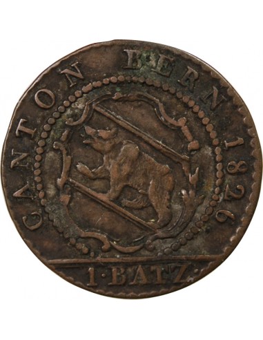 SUISSE, BERNE - 1 BATZEN 1826