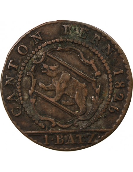 SUISSE, BERNE - 1 BATZEN 1826