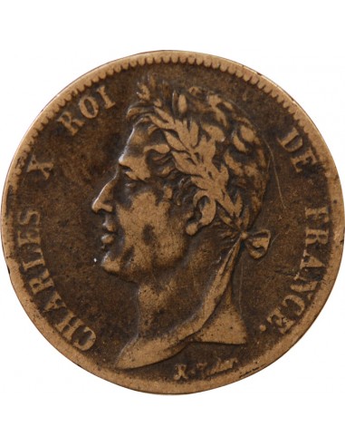 COLONIES FRANCAISES, CHARLES X - 5 CENTIMES 1825 A PARIS