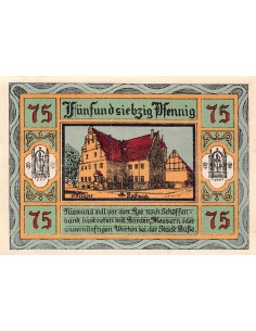 ALLEMAGNE, AKEN - 75 PFENNIG 1921 2