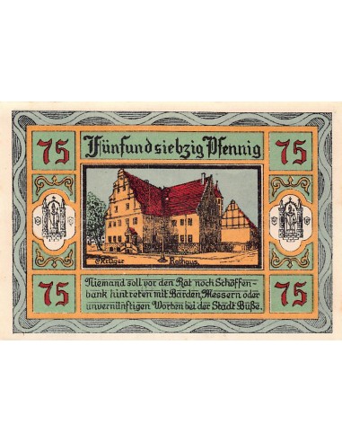 ALLEMAGNE, AKEN - 75 PFENNIG 1921