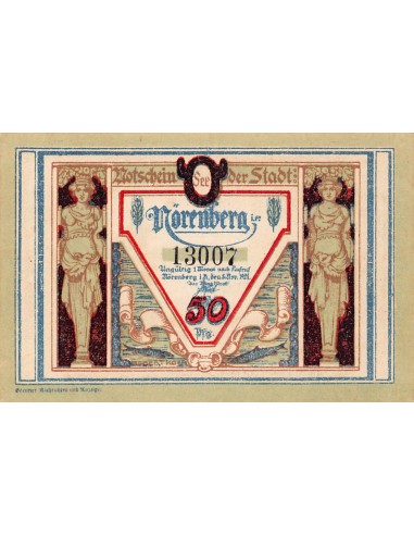 ALLEMAGNE, NÖRENBERG - 50 PFENNIG 1921