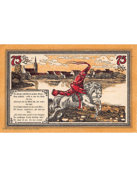 ALLEMAGNE, NÖRENBERG - 75 PFENNIG 1921