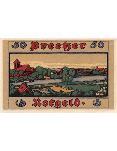 ALLEMAGNE, PREETZ- 50 PFENNIG 1921