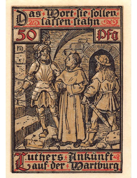 ALLEMAGNE, EISENACH - 50 PFENNIG 1921