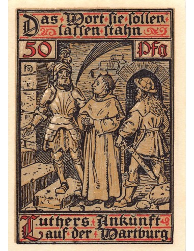 ALLEMAGNE, EISENACH - 50 PFENNIG 1921