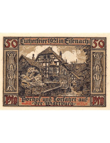 ALLEMAGNE, EISENACH - 50 PFENNIG 1921