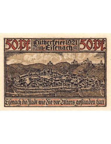 ALLEMAGNE, EISENACH - 50 PFENNIG 1921