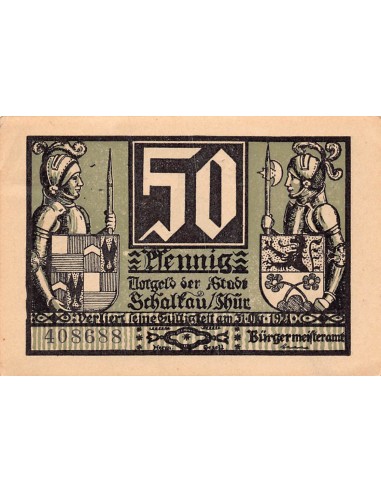 ALLEMAGNE, SCHALKAU - 50 PFENNIG 1921