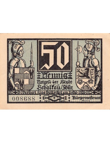 ALLEMAGNE, SCHALKAU - 50 PFENNIG 1921