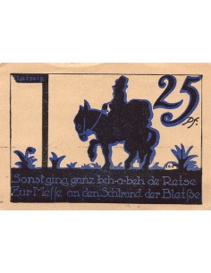 ALLEMAGNE, LEIPZIG- 25 PFENNIG 1921 2