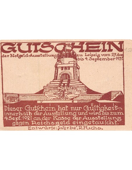 ALLEMAGNE, LEIPZIG - 50 PFENNIG 1921