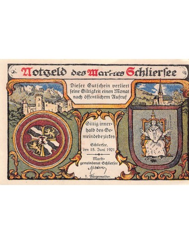 ALLEMAGNE, SCHLIERSEE - 10 PFENNIG 1921