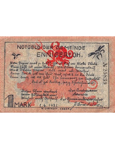 ALLEMAGNE, ENNIGERLOH - 1 MARK 1921