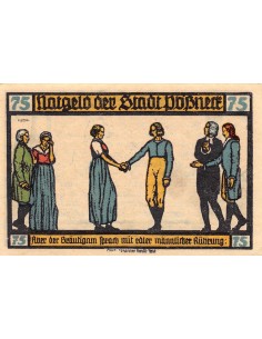 ALLEMAGNE, PÖßNECK- 75 PFENNIG 1921