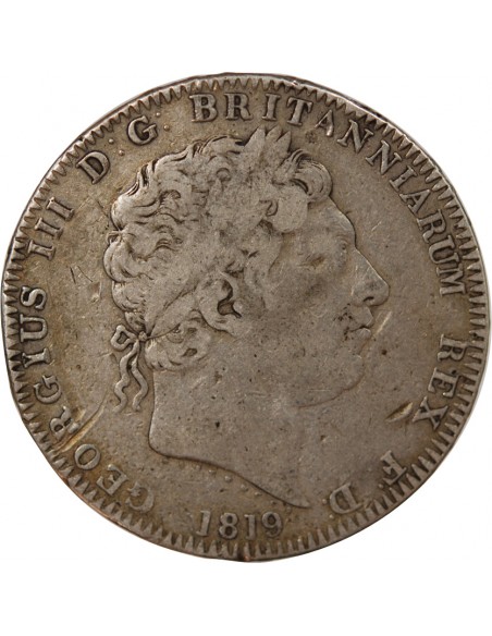 GRANDE-BRETAGNE﻿, GEORGE III﻿ - COURONNE ARGENT 1819