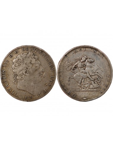 GRANDE-BRETAGNE﻿, GEORGE III﻿ - COURONNE ARGENT 1819