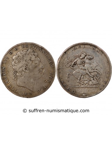 GRANDE-BRETAGNE﻿, GEORGE III﻿ - COURONNE ARGENT 1819