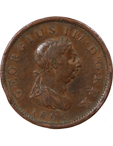 GRANDE-BRETAGNE, GEORGE III - PENNY 1806