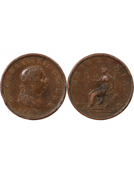 GRANDE-BRETAGNE, GEORGE III - PENNY 1806
