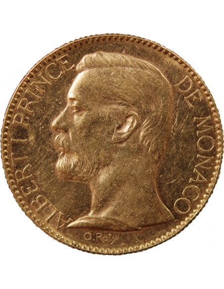 MONACO, ALBERT Ier - 100 FRANCS OR 1891 A PARIS