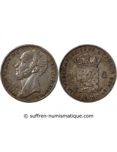 PAYS-BAS, GUILLAUME II - GULDEN ARGENT 1846