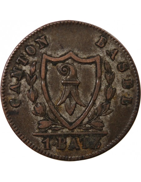 SUISSE, CANTON DE BÂLE - 1 BATZEN 1826