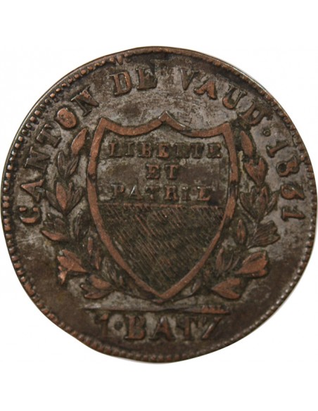 SUISSE, VAUD - 1 BATZ 1931