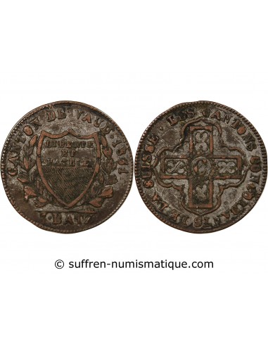 SUISSE, VAUD - 1 BATZ 1931