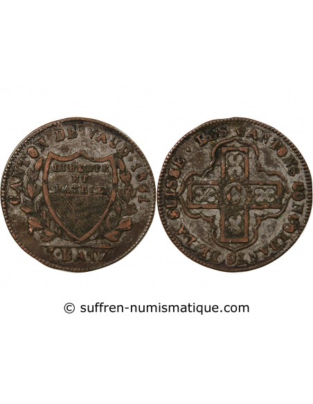 SUISSE, VAUD - 1 BATZ 1931