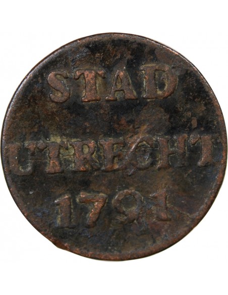 PAYS-BAS, VILLE D'UTRECHT - 1 DUIT 1791