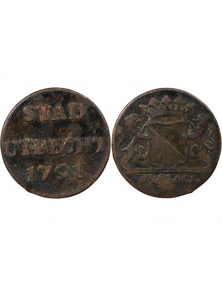 PAYS-BAS, VILLE D'UTRECHT - 1 DUIT 1791