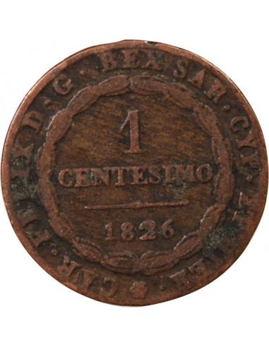 ITALIE - CHARLES FELIX 1826 TURIN - CENTESIMO
