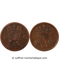 PAYS-BAS, WILLEM I - 1 CENT 1826, UTRECHT