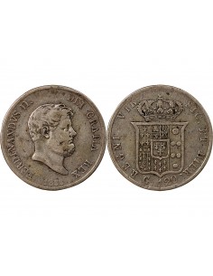ITALIE, ROYAUME DES DEUX-SICILES, FERDINAND II - 120 GRANA ARGENT 1856 2