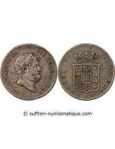 ITALIE, ROYAUME DES DEUX-SICILES, FERDINAND II - 120 GRANA ARGENT 1856