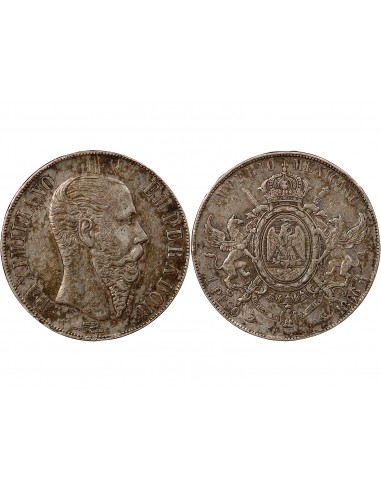 MEXIQUE, MAXIMILIEN - PESO ARGENT 1866 Mo MEXICO