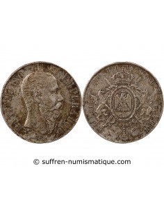MEXIQUE, MAXIMILIEN - PESO ARGENT 1866 Mo MEXICO