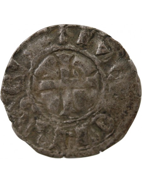 DUCHÉ DE BRETAGNE, GUY DE THOUARS - DENIER 1199 / 1201 NANTES