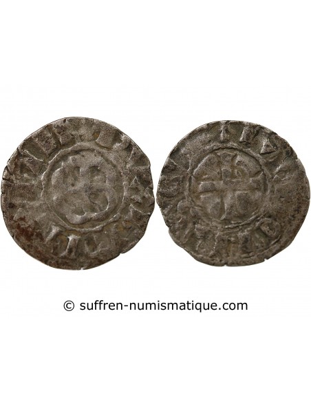 DUCHÉ DE BRETAGNE, GUY DE THOUARS - DENIER 1199 / 1201 NANTES